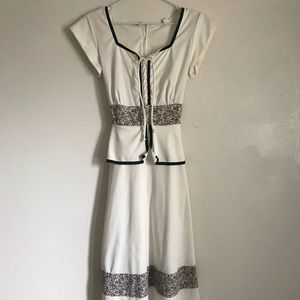 Vintage White Midi Dress
